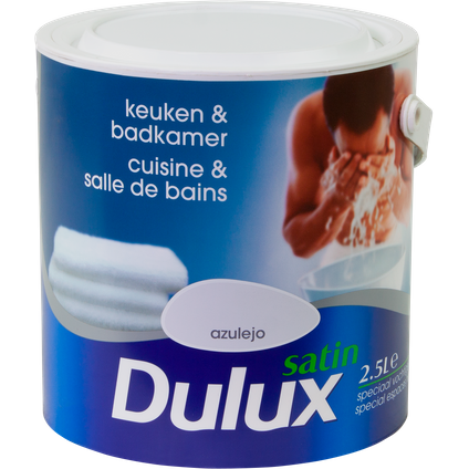 Muurverf Dulux Keuken en Badkamer azulejo satijn 2,5L