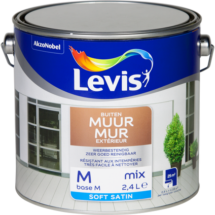 Peinture façade Levis Mur Extérieur base M satin 2,5L