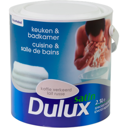 Dulux Keuken en Badkamer koffie verkeerd satijn 2,5L