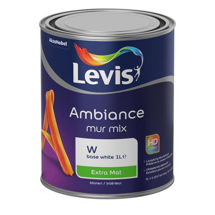 Peinture murale Levis Ambiance Mur base W extra mat 1L