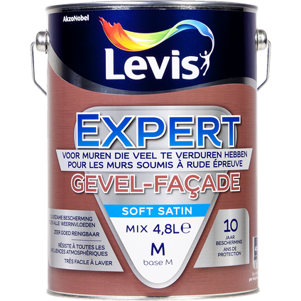 Peinture murale Levis Expert Façade mix base M soft satin 5L