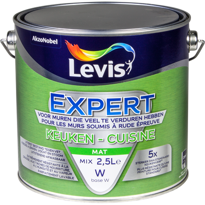 Peinture murale Levis Expert Cuisine mix base W mat 2,5L