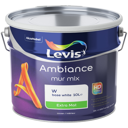 Peinture murale Levis Ambiance Mur base W extra mat 10L