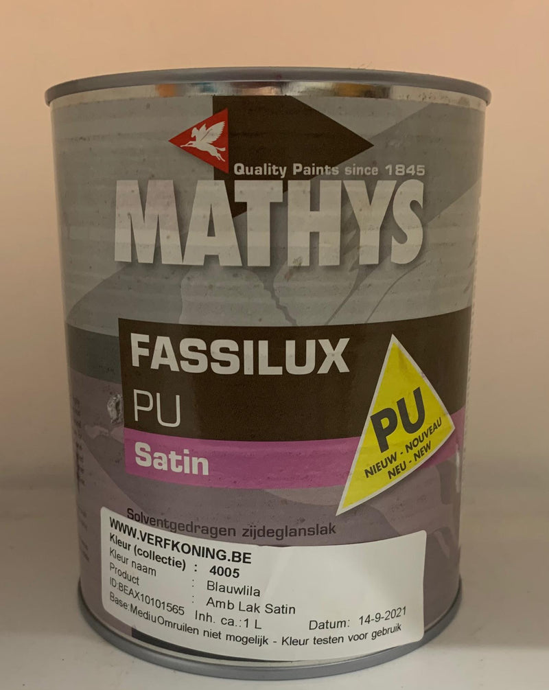 Mathys - Fassilux PU - Satin - Blauwlila - RAL4005 - 1L